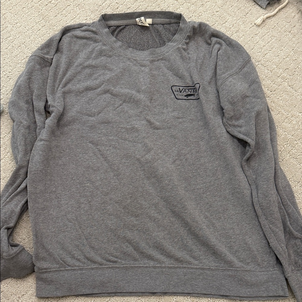 Vans Men's Crewneck Sweater in Gray